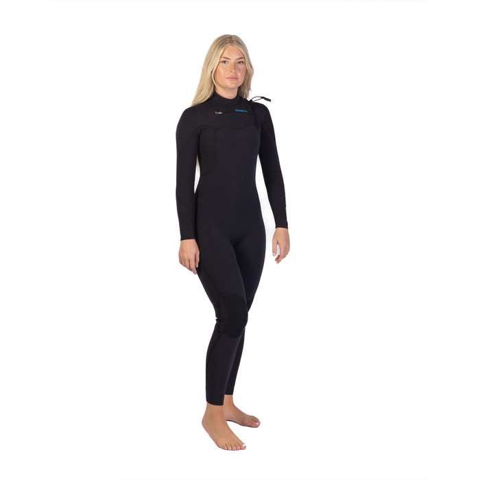 2025 Gul Womens Flexor Recore 3/2mm GBS Chest Zip Wetsuit FX1215/C2 - Black / Recore